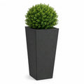 Pflanzkubel hoch 30 x 30 x 60 cm aus Polypropylen quadratisch konisch anthrazit