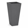 Pflanzkubel 40 x 40 x 75 cm aus glasfaserverstarktem Kunststoff quadratisch anthrazit