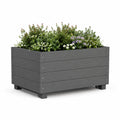 Hochbeet Pflanzkasten 100 x 50 x 54 cm WPC rechteckig anthrazit